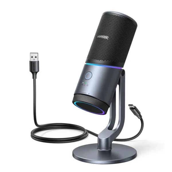 UGREEN 35629 RGB Cardioid USB Streaming Microphone (New)