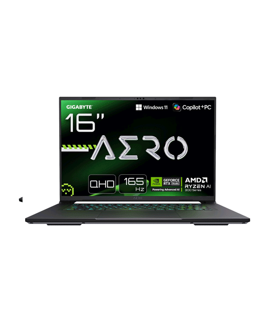 GIGABYTE AERO X16 Copilot+ PC | AMD Ryzen AI 7 350, 32GB DDR5, 1TB NVMe SSD, RTX 5070 8GB, 16" WQXGA 165Hz