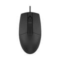 A4Tech OP-330S Wired Optical Mouse | Silent Clicks | USB Connectivity