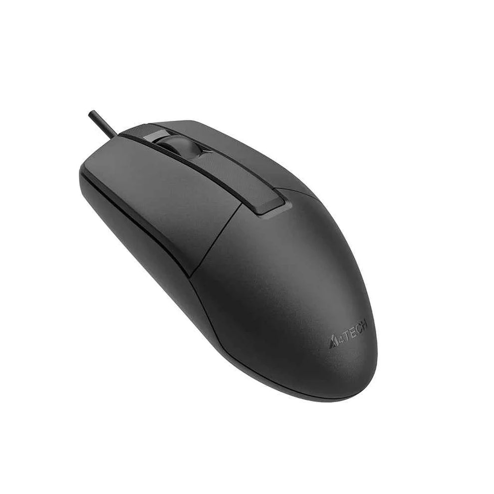 A4Tech OP-330S Wired Optical Mouse | Silent Clicks | USB Connectivity