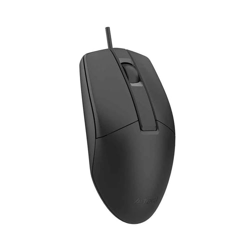 A4Tech OP-330S Wired Optical Mouse | Silent Clicks | USB Connectivity