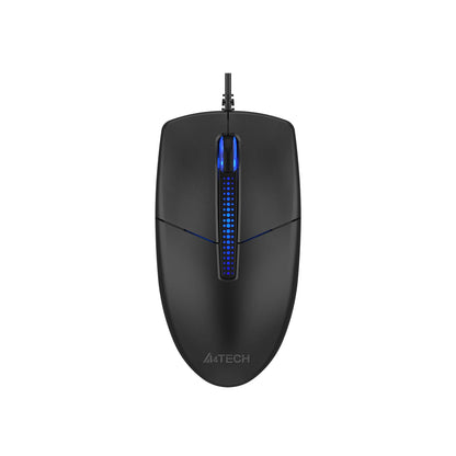 A4Tech N-530S Illuminated Backlit Wired Mouse New