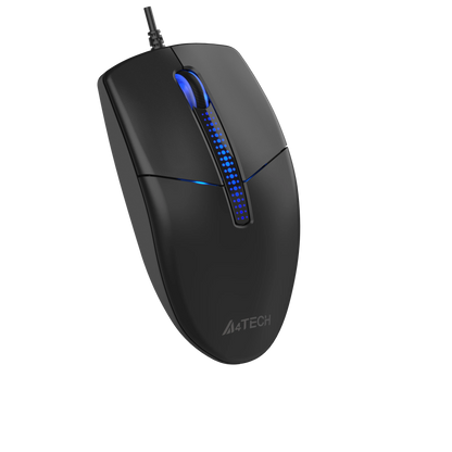 A4Tech N-530S Illuminated Backlit Wired Mouse New