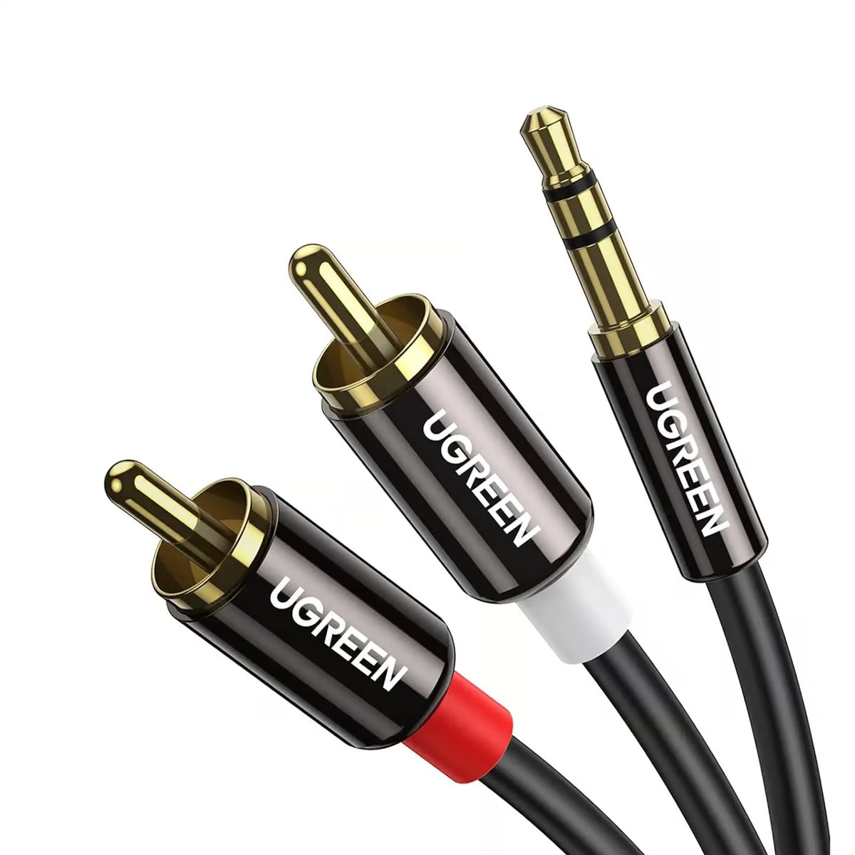 UGREEN 10590 3.5mm Male to 2RCA Male Audio Cable - 3M HiFi Stereo Cord