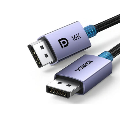 UGREEN DisplayPort 2.1 Cable 16K - 80Gbps VESA Certified Braided Cable 2m (Brand New)
