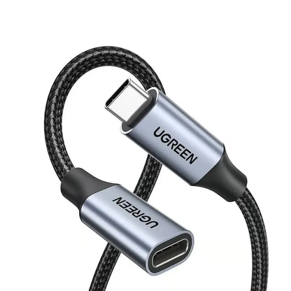UGREEN 30205 USB-C Male to Female Extension Cable – 10Gbps, 100W PD, 1m
