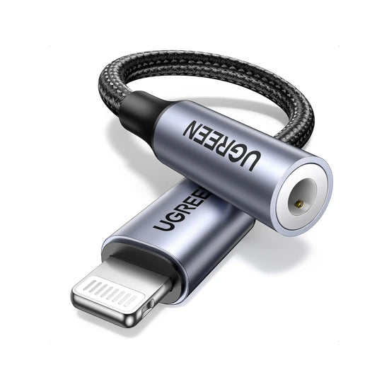 UGREEN 30756 Lightning to 3.5mm Headphone Adapter - Apple MFi Certified 10cm