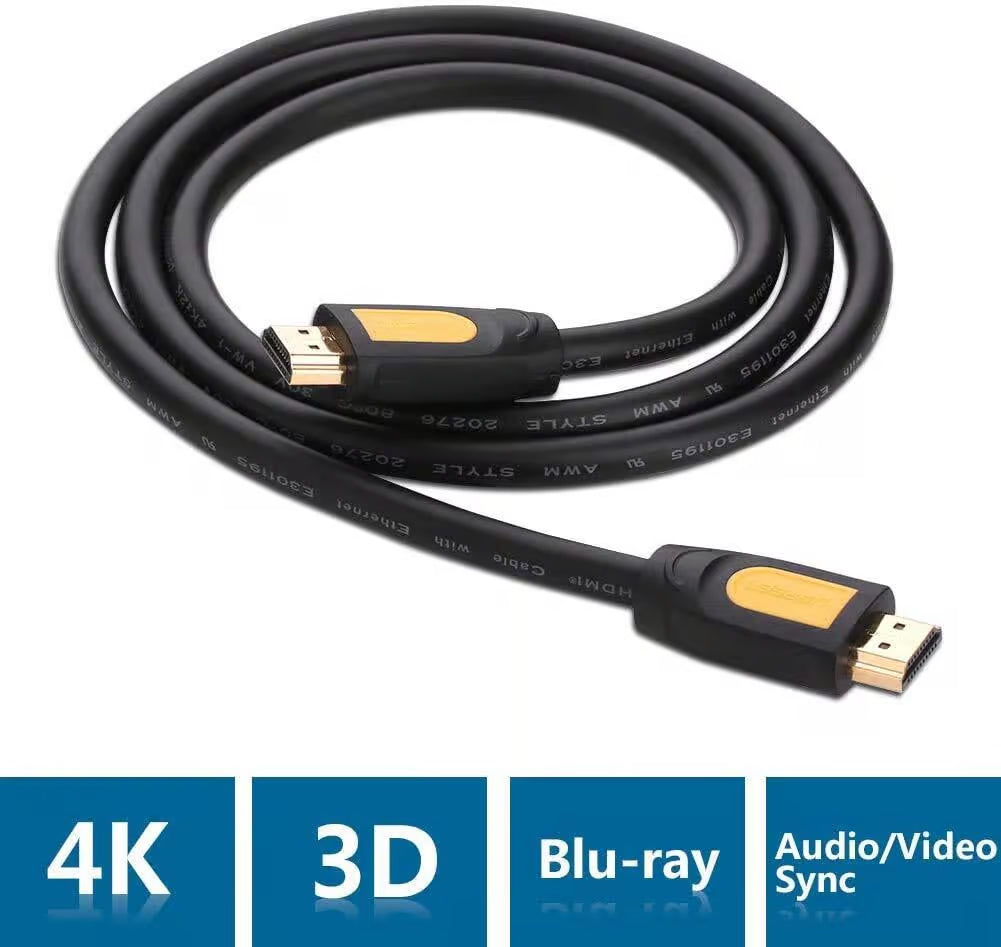 UGREEN 10129 High Speed HDMI 2.0 Cable - 4K@60Hz 18Gbps 30AWG 2M (Brand New)