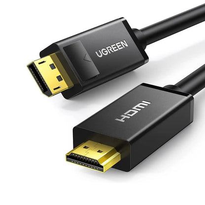 UGREEN 10204 - DisplayPort (Male) to HDMI (Male) 4K Video Cable - 5m (New)