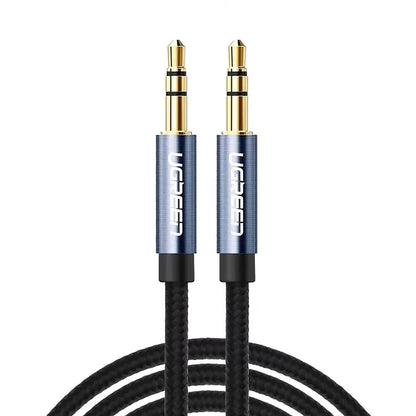 UGREEN 10686 3.5mm Male to Male Aux Audio Cable - 1.5M Braided Gold-Plated