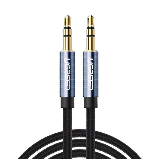 UGREEN 10686 3.5mm Male to Male Aux Audio Cable - 1.5M Braided Gold-Plated