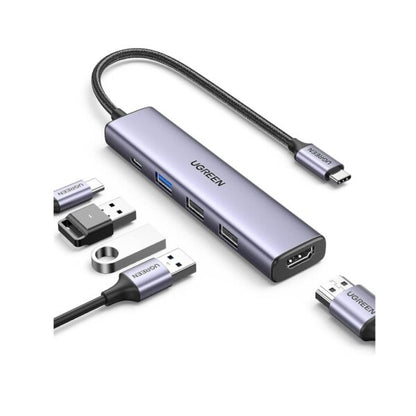 UGREEN 15495 5-in-1 USB-C Hub with 4K HDMI & 100W PD (New)