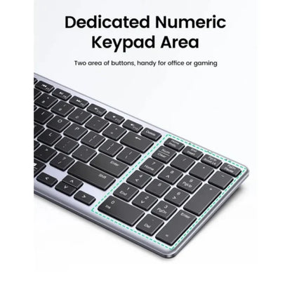 UGREEN 15258 Dual-Mode Ultra Slim Wireless Keyboard (New)