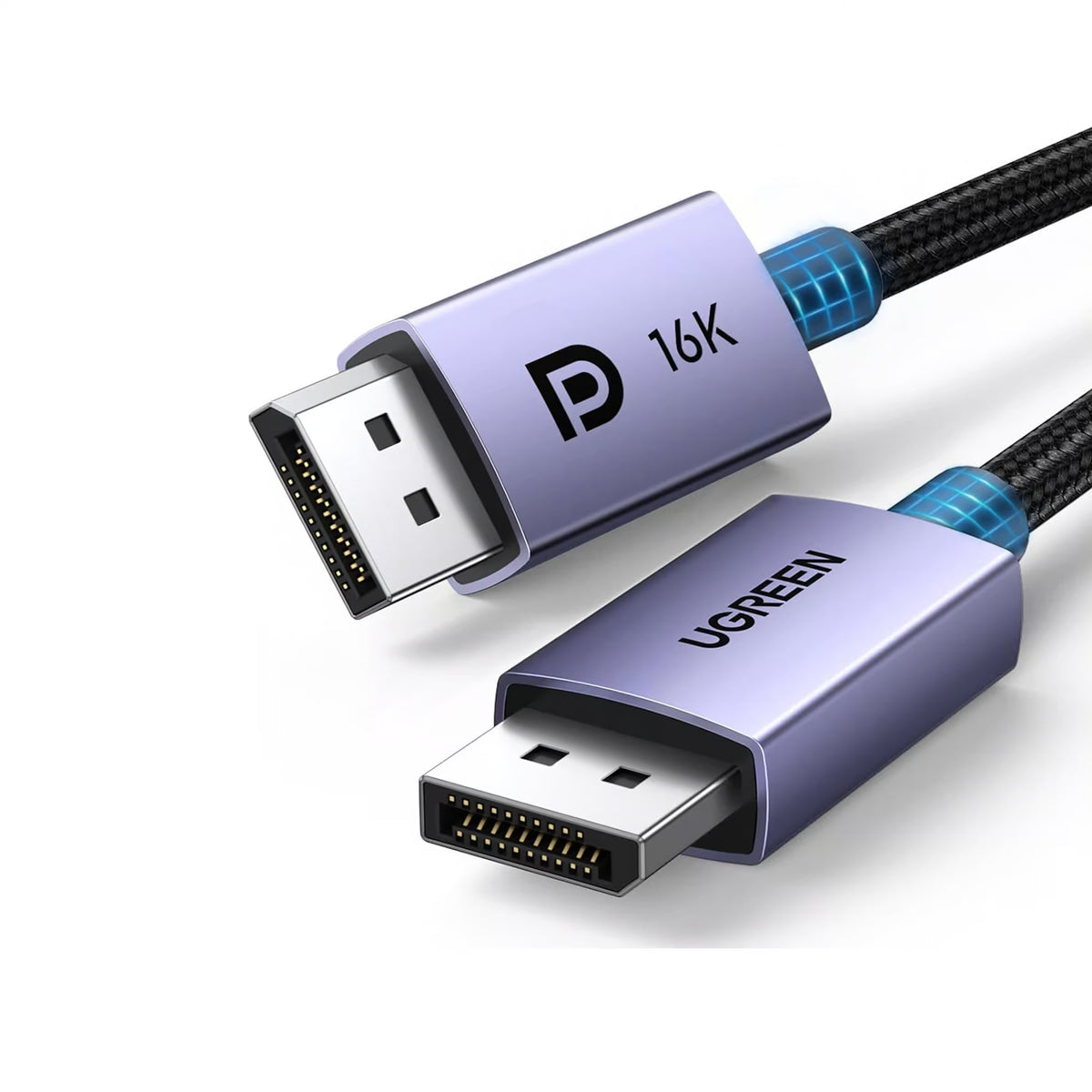 UGREEN DisplayPort 2.1 Cable 16K - 80Gbps VESA Certified Braided Cable 2m (Brand New)