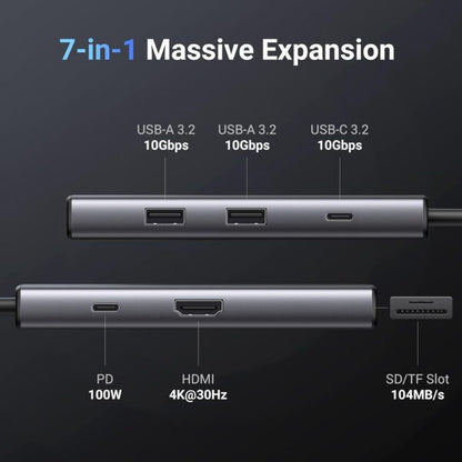 UGREEN 15531 7-in-1 USB-C Multiport Hub & Adapter (New)