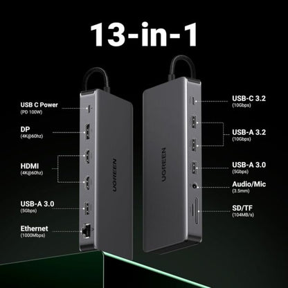 UGREEN 15978 13-in-1 Triple Display USB-C Docking Station (New)