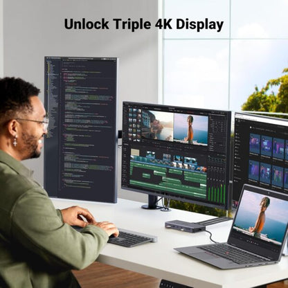 UGREEN 15978 13-in-1 Triple Display USB-C Docking Station (New)