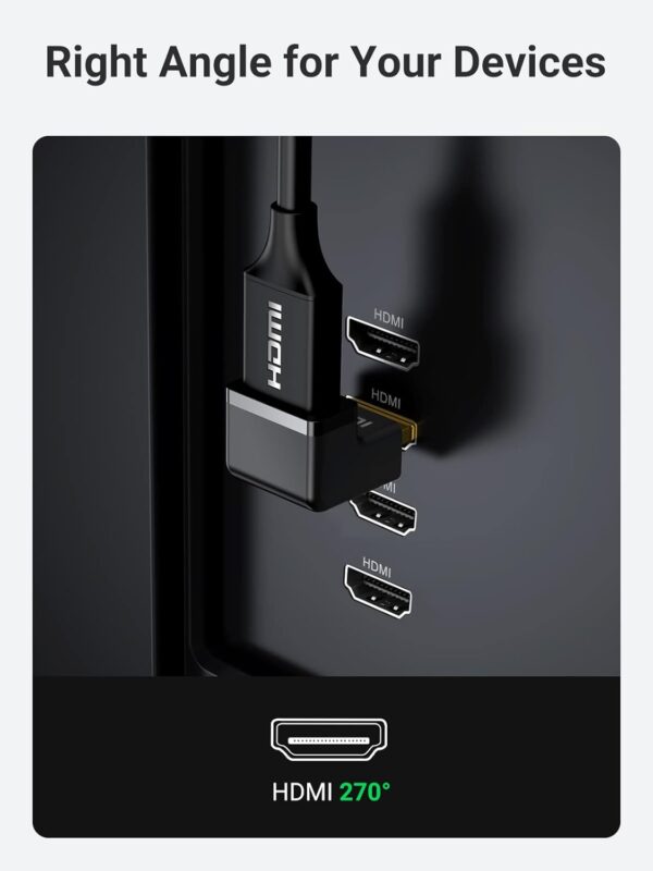 UGREEN 20110 Gold-Plated 4K HDMI Male to Female Adapter (New)