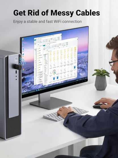 UGREEN 20204 AC650 Dual-Band Wireless USB Wi-Fi Adapter (New)