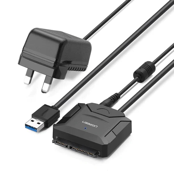 UGREEN 20611 USB 3.0 to SATA Converter with EU Power Adapter (New)