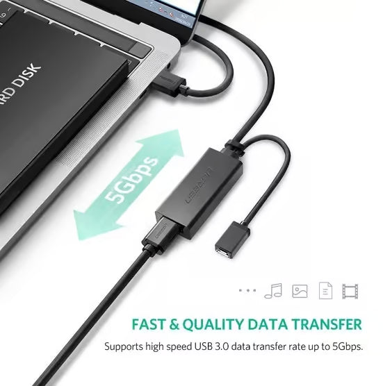 UGREEN 20827 USB 3.0 Active Extension Cable 10m - High Speed 5Gbps with Signal Booster (Brand New)