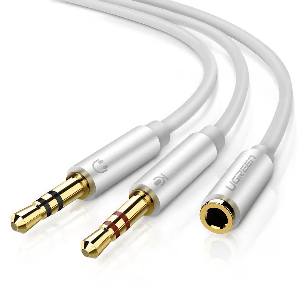 UGREEN 20899 3.5mm Audio Splitter Cable – 1 Female to 2 Male