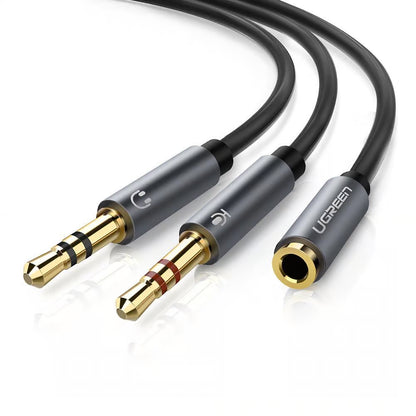UGREEN 20899 3.5mm Audio Splitter Cable – 1 Female to 2 Male