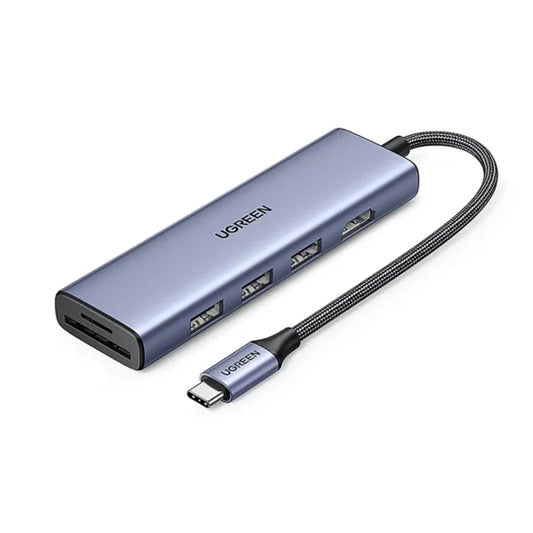 UGREEN 20956A 6-in-1 USB-C Hub with 4K HDMI & Card Reader (New)