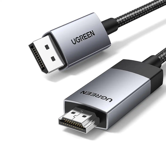 UGREEN 25491 - DisplayPort (Male) to HDMI (Male) 4K Video Cable - 3m (New)