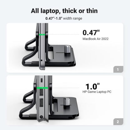 UGREEN 25706 Adjustable Aluminum Vertical Laptop Stand (New)