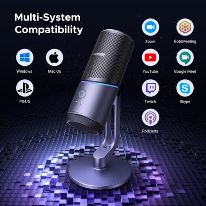 UGREEN 35629 RGB Cardioid USB Streaming Microphone (New)