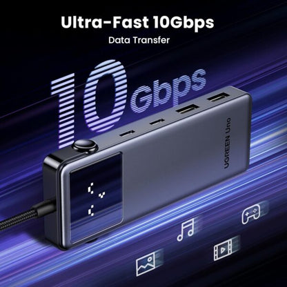 UGREEN 35998 Uno 6-in-1 USB-C Hub - 10Gbps & 4K@60Hz HDMI (New)