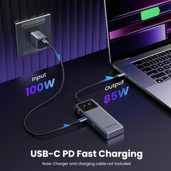 UGREEN 35998 Uno 6-in-1 USB-C Hub - 10Gbps & 4K@60Hz HDMI (New)