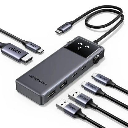 UGREEN 35998 Uno 6-in-1 USB-C Hub - 10Gbps & 4K@60Hz HDMI (New)