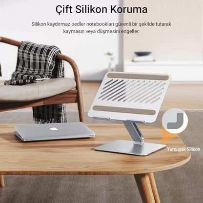UGREEN 40291 Dual-Axis Adjustable Laptop Stand Silver (New)