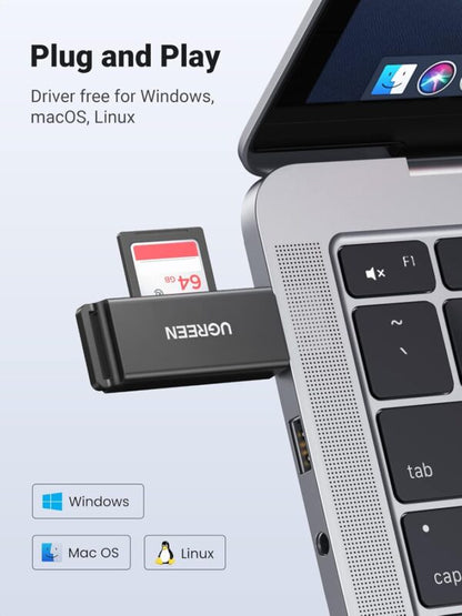 UGREEN 40752 USB 3.0 SD & TF Dual Card Reader (New)