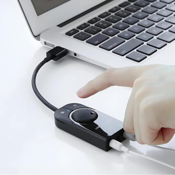 UGREEN 40964 USB to 3.5mm External Stereo Sound Adapter 15cm (New)