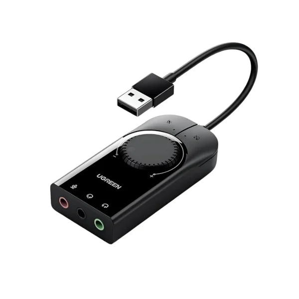 UGREEN 40964 USB to 3.5mm External Stereo Sound Adapter 15cm (New)