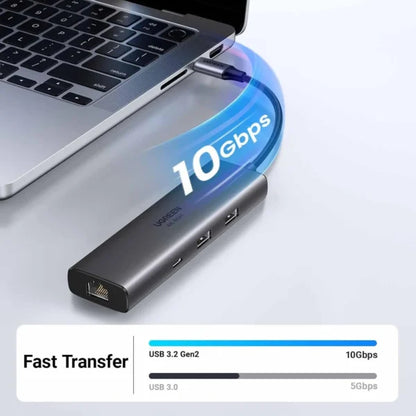 UGREEN 45000 6-in-1 USB-C Hub with 4K@60Hz HDMI & Gigabit LAN (New)