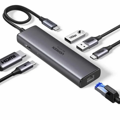 UGREEN 45000 6-in-1 USB-C Hub with 4K@60Hz HDMI & Gigabit LAN (New)