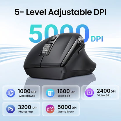 UGREEN 45792 Multi-Mode Wireless Mouse (New)