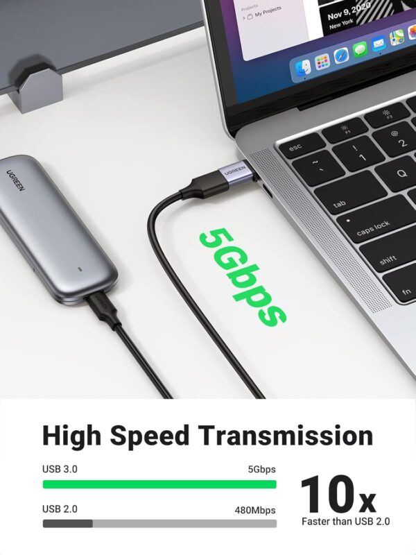 UGREEN 50283 Type-C to USB 3.0 A OTG Adapter with Lanyard (New)