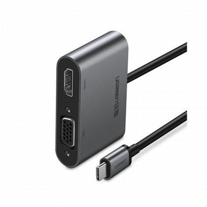 UGREEN 50505 USB-C Multiport Hub (HDMI + VGA + USB 3.0 + PD) Gray (New)