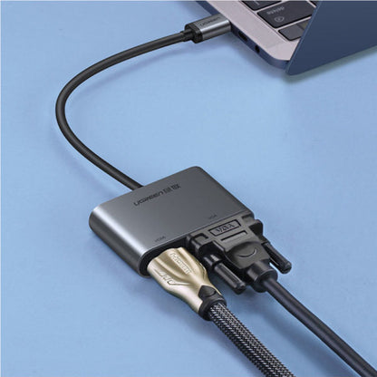 UGREEN 50505 USB-C Multiport Hub (HDMI + VGA + USB 3.0 + PD) Gray (New)