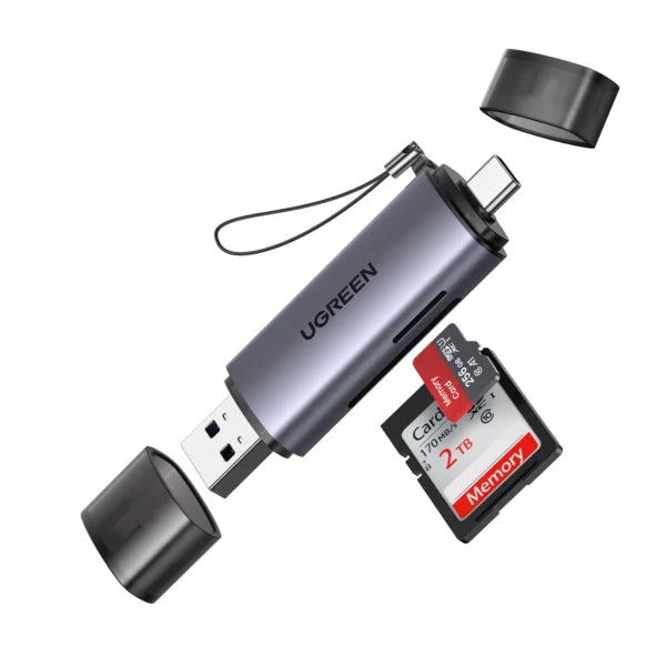 UGREEN 50706 USB-C & USB-A Dual Card Reader (New)