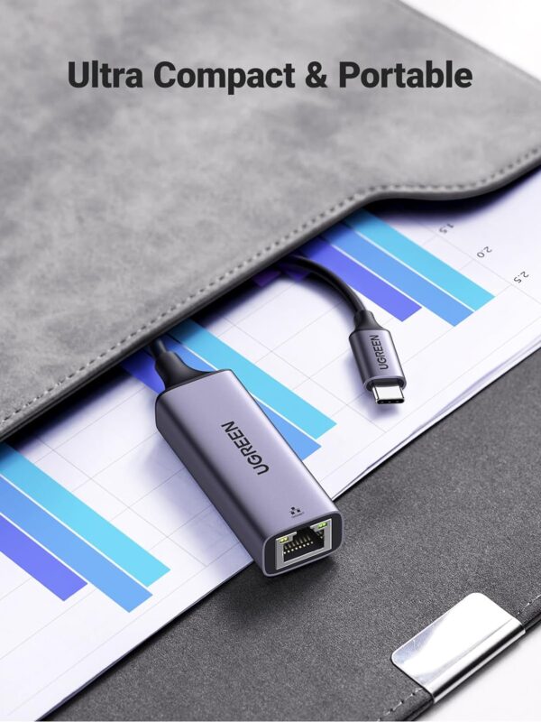 UGREEN 50737 USB-C to Gigabit Ethernet Adapter Space Gray (New)