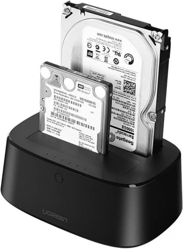 UGREEN 50857 USB 3.0 Dual-Bay SATA Hard Drive Cloner Dock EU (New)
