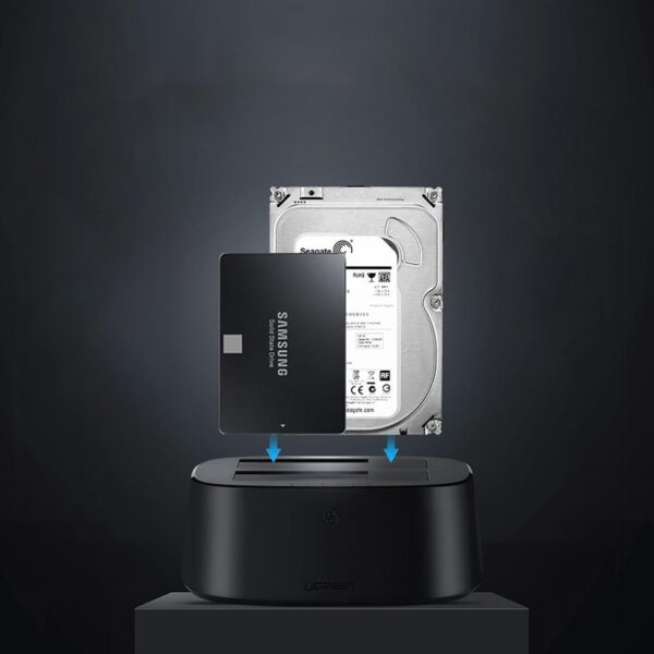 UGREEN 50857 USB 3.0 Dual-Bay SATA Hard Drive Cloner Dock EU (New)
