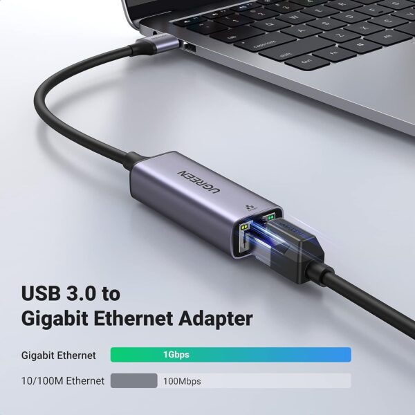 UGREEN 50922 Aluminum USB 3.0 to Gigabit Ethernet Adapter (New)