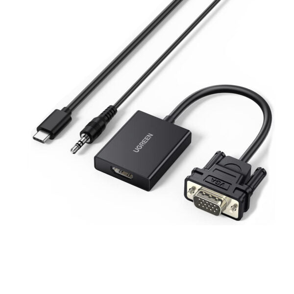 UGREEN 50945 VGA to HDMI Active Converter with Audio (New)